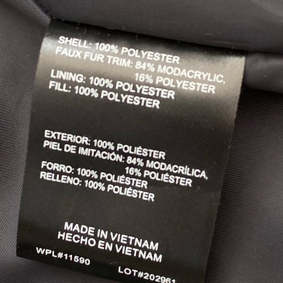 WEATHERPROOF Women's Modern Shaped Puffer Coat, Faux Fur, Olive, Size 1X - Picture 9 of 9